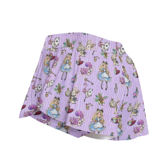 Whimsical Curious Adventure - Women's Flowy Pocket Shorts