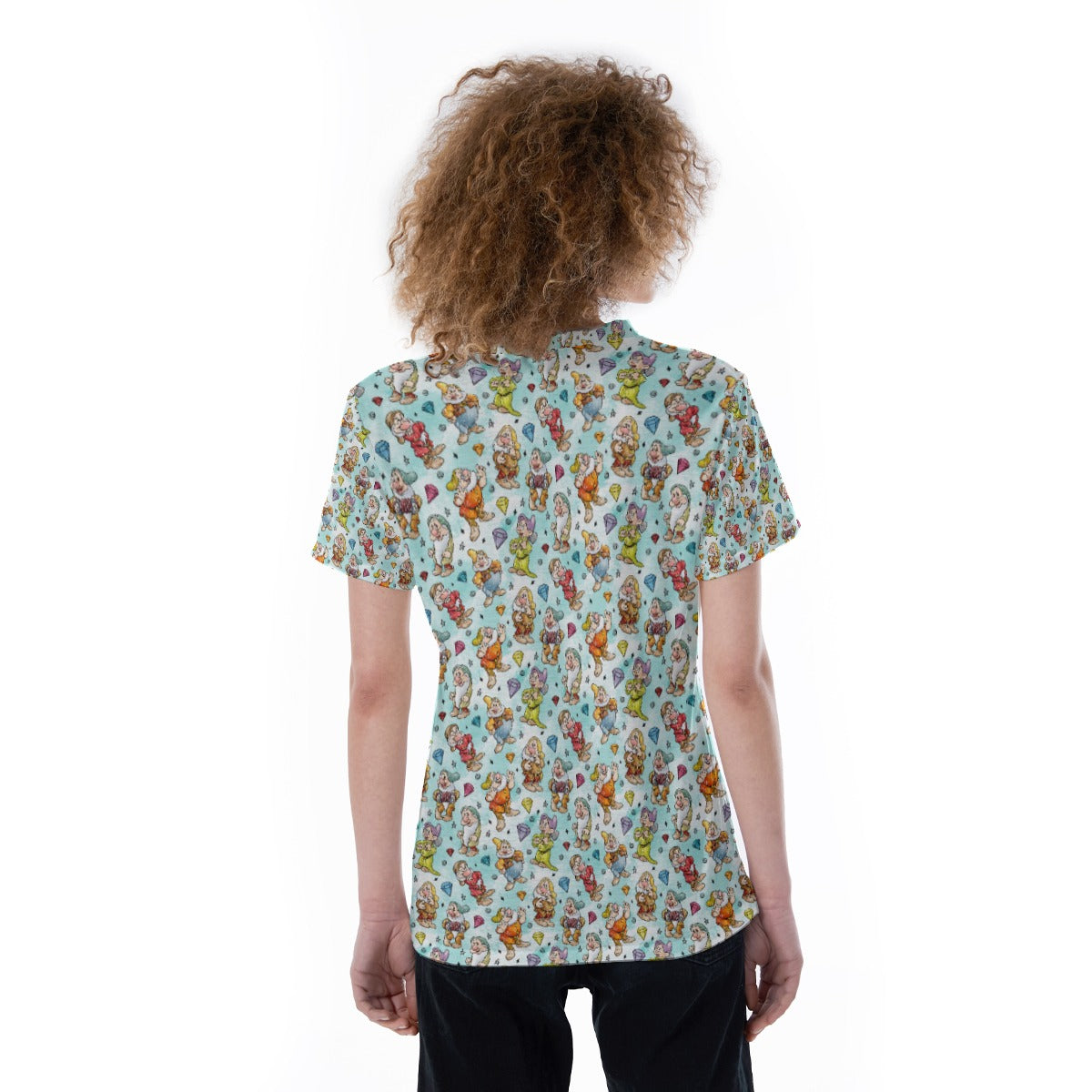 Seven Helpers Sketch - Women's Short Sleeve V-Neck T-Shirt