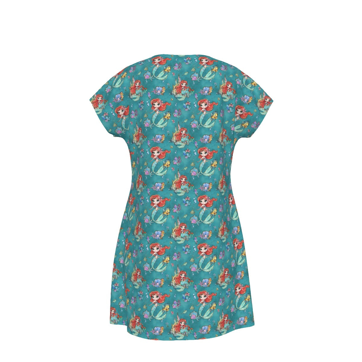 Whimsical Ocean Princess - Women's T-Shirt Dress