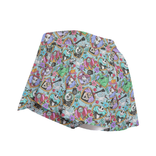 Tattoo Hearts Spooky Crew - Women's Flowy Pocket Shorts