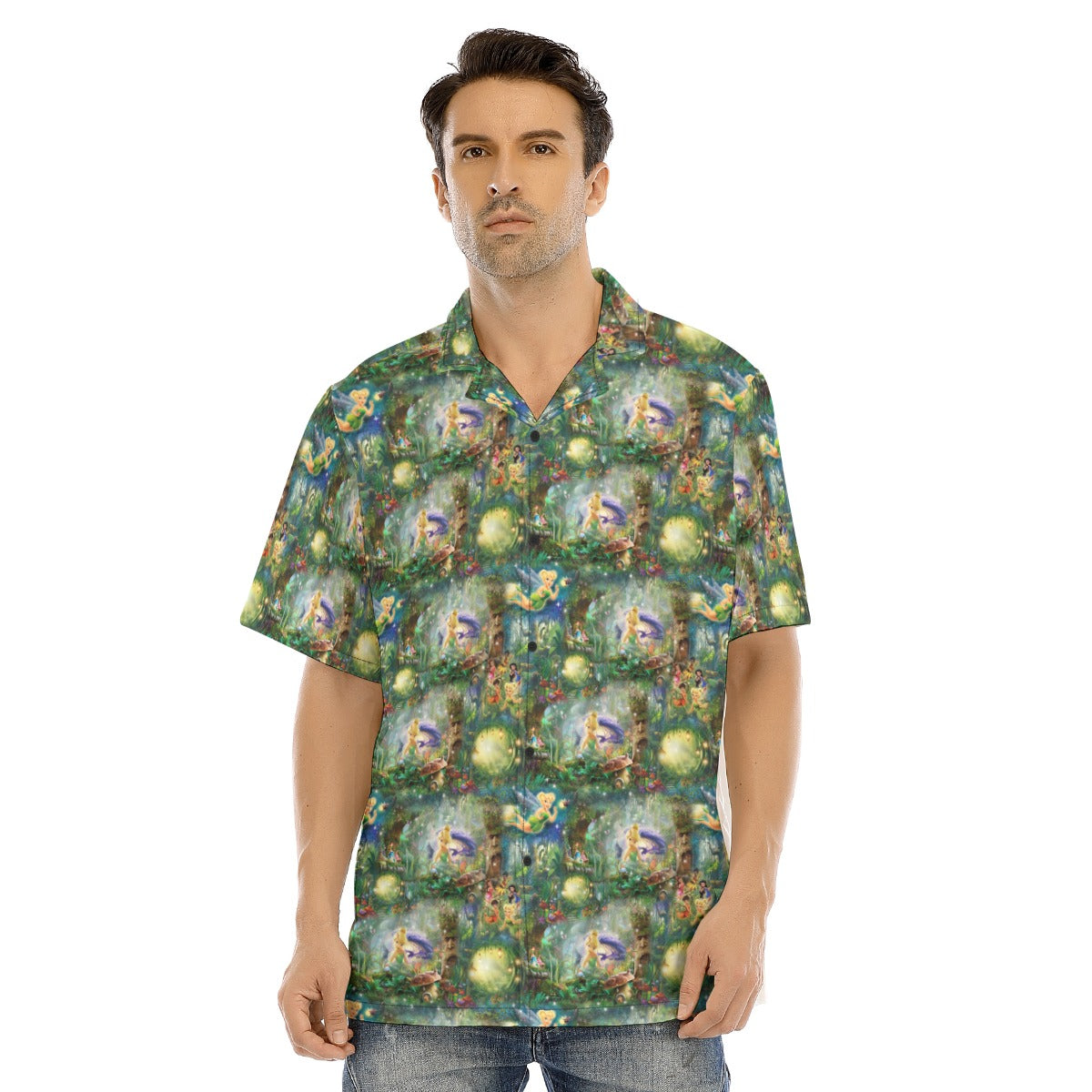 Pixie Fairy in Hollow - Men's Hawaiian Button Up Shirt