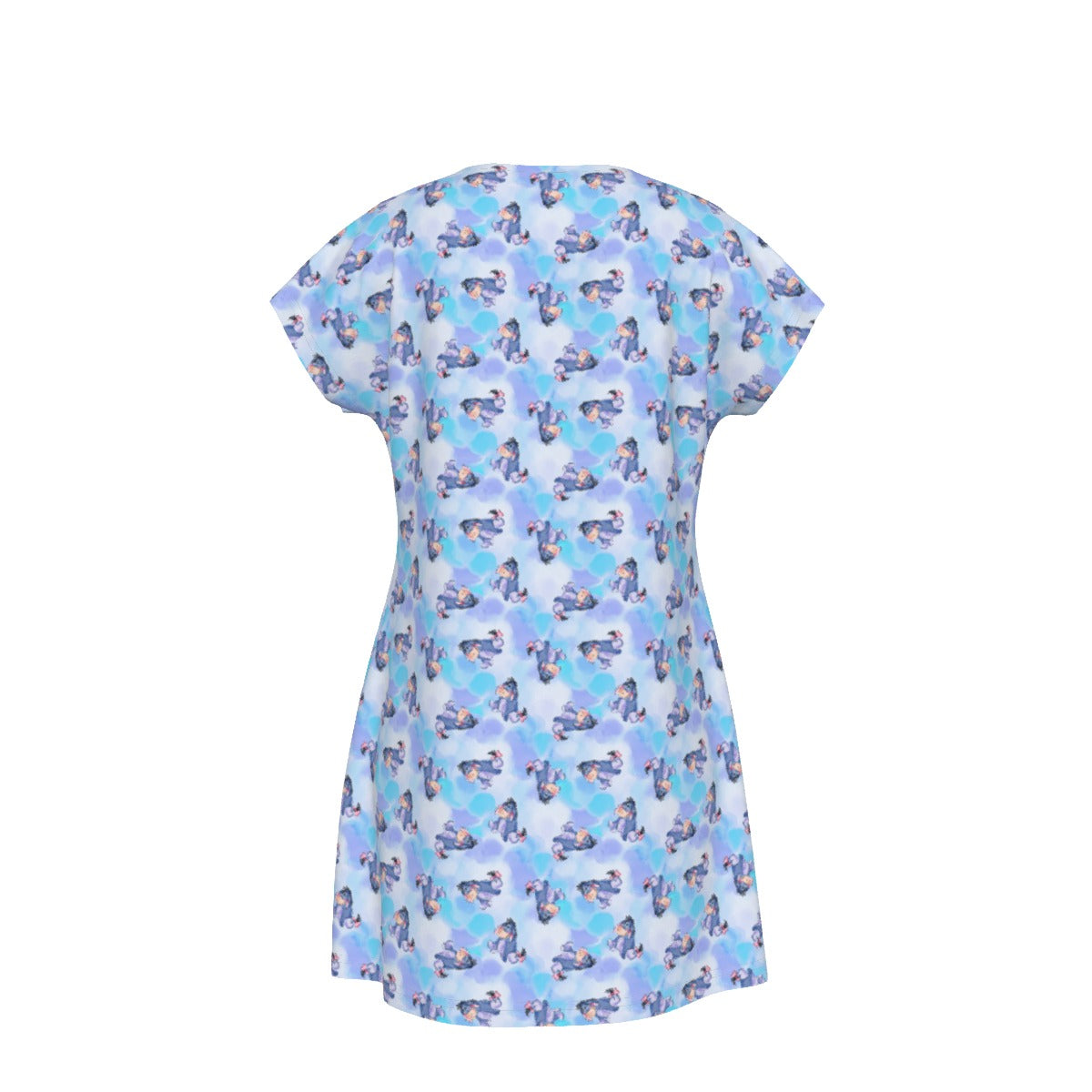 Watercolor Gentle Donkey - Women's T-Shirt Dress