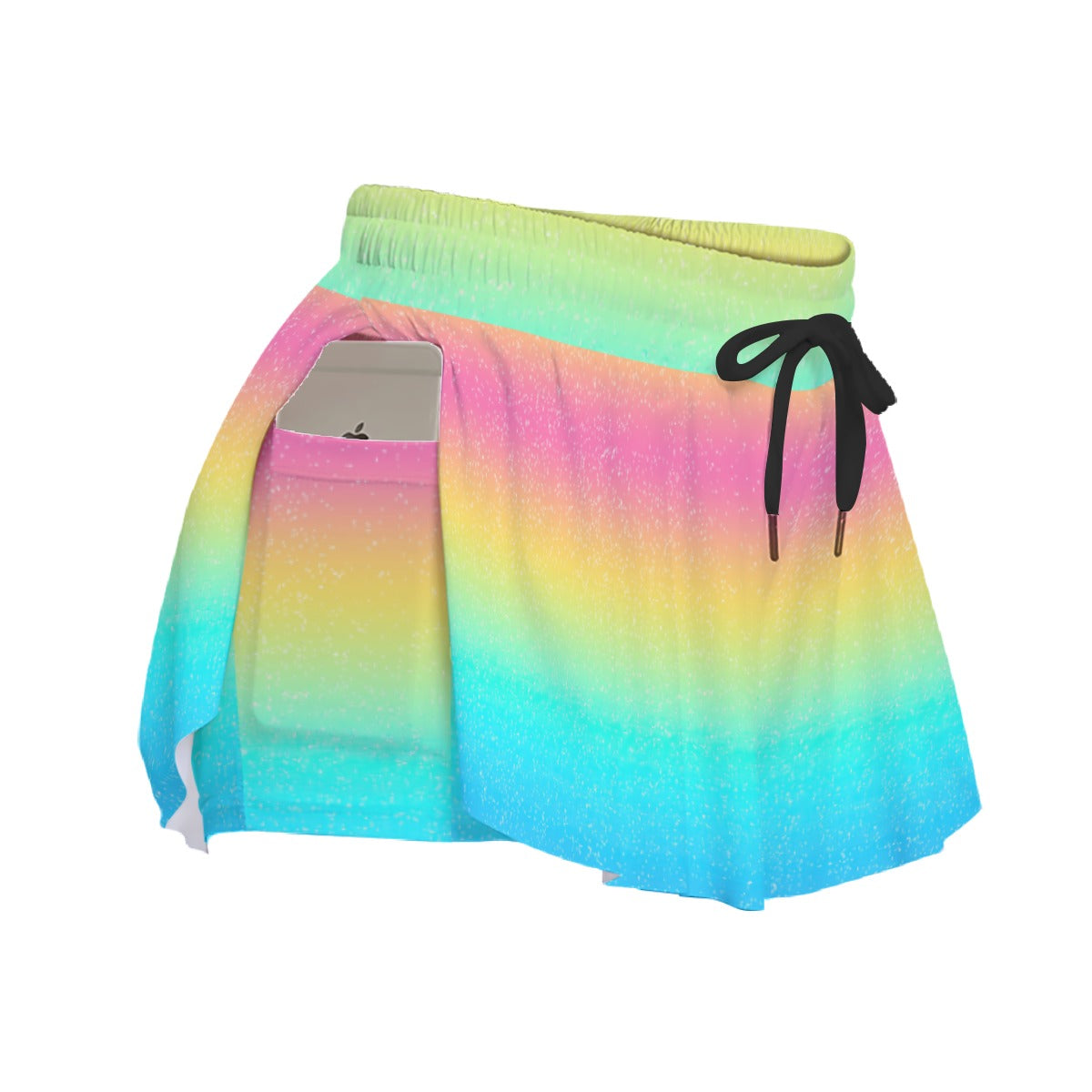 Rainbow Ombre - Women's Flowy Pocket Shorts