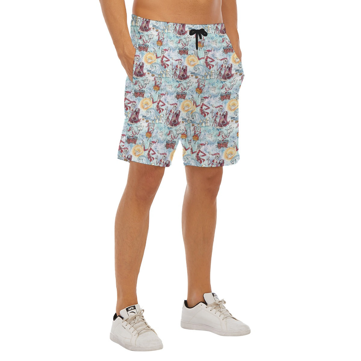 Santa Jack with Sally & Ghost DogZero - Men’s Pocket Beach Shorts