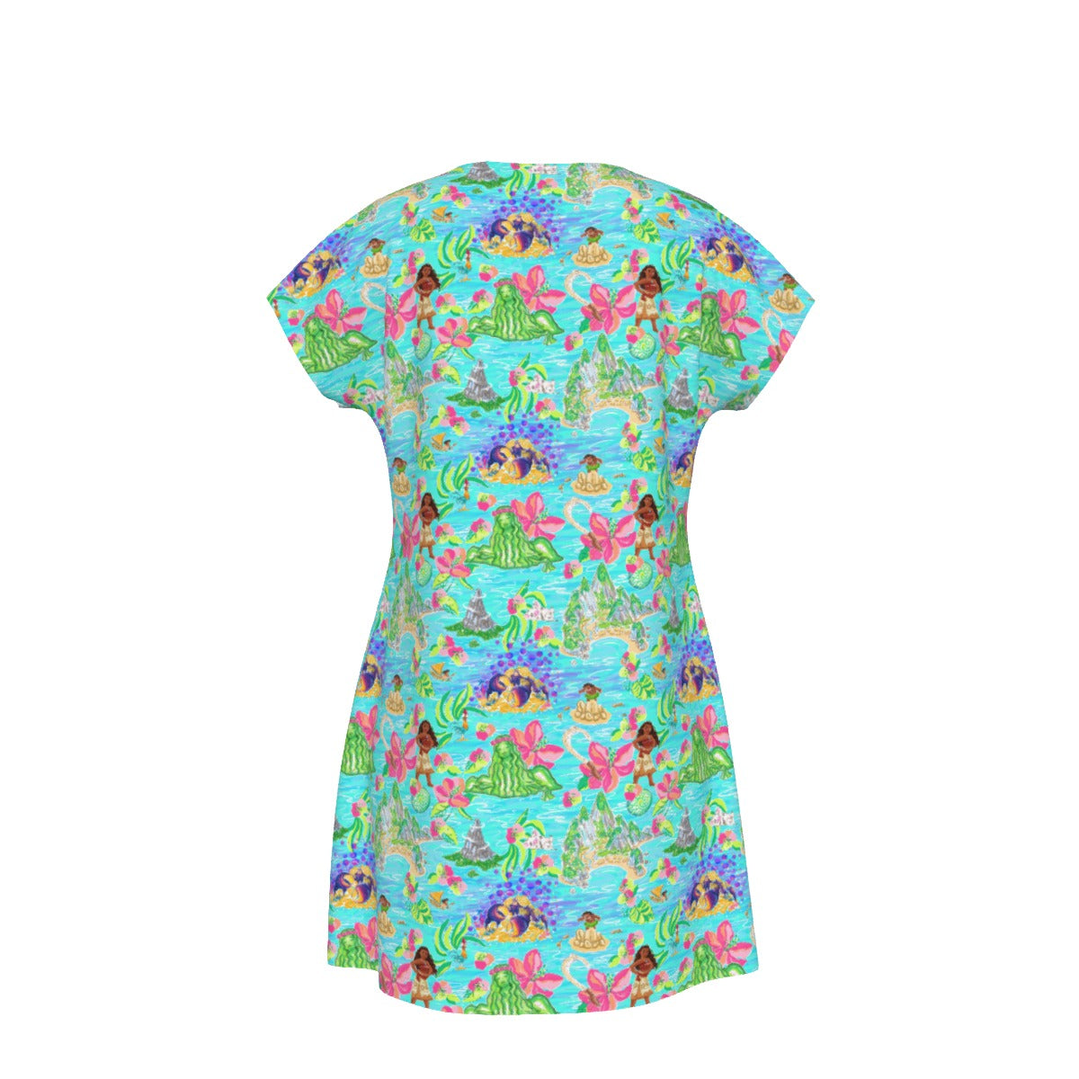 Tropical Island Paradise - Women's T-Shirt Dress