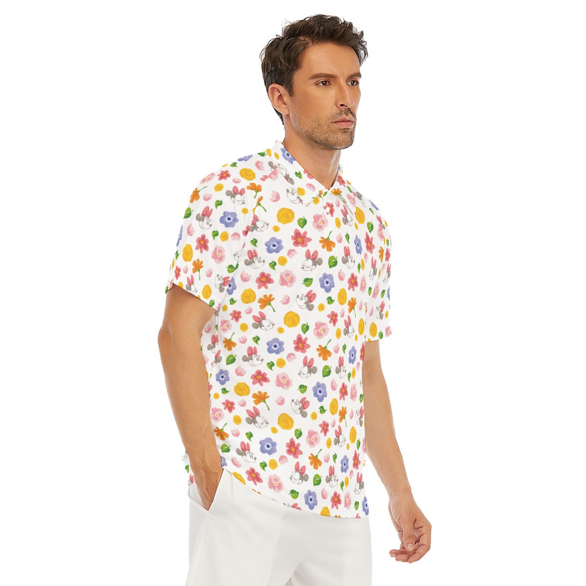 Floral Friends Springtime - Men's Polo Shirt