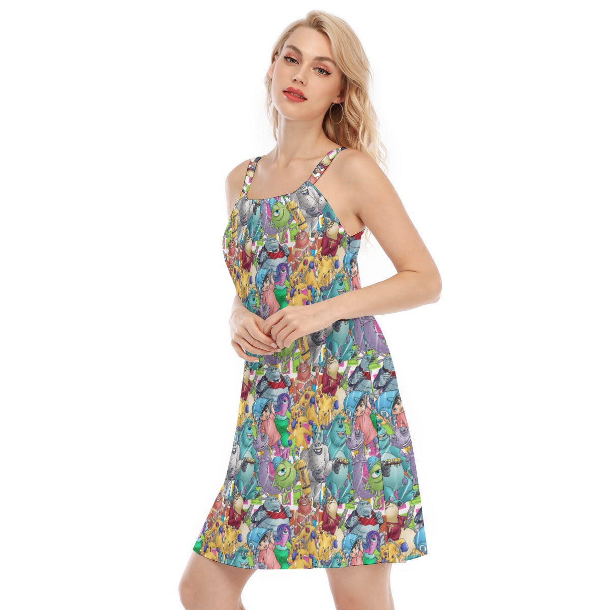 Monster Mayhem Sketched - Women’s Adjustable Sundress