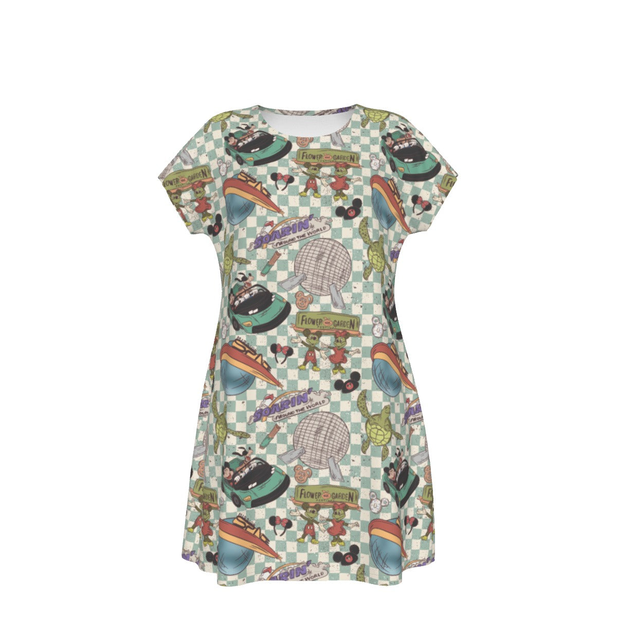 Hand Drawn EC - Women's T-Shirt Dress
