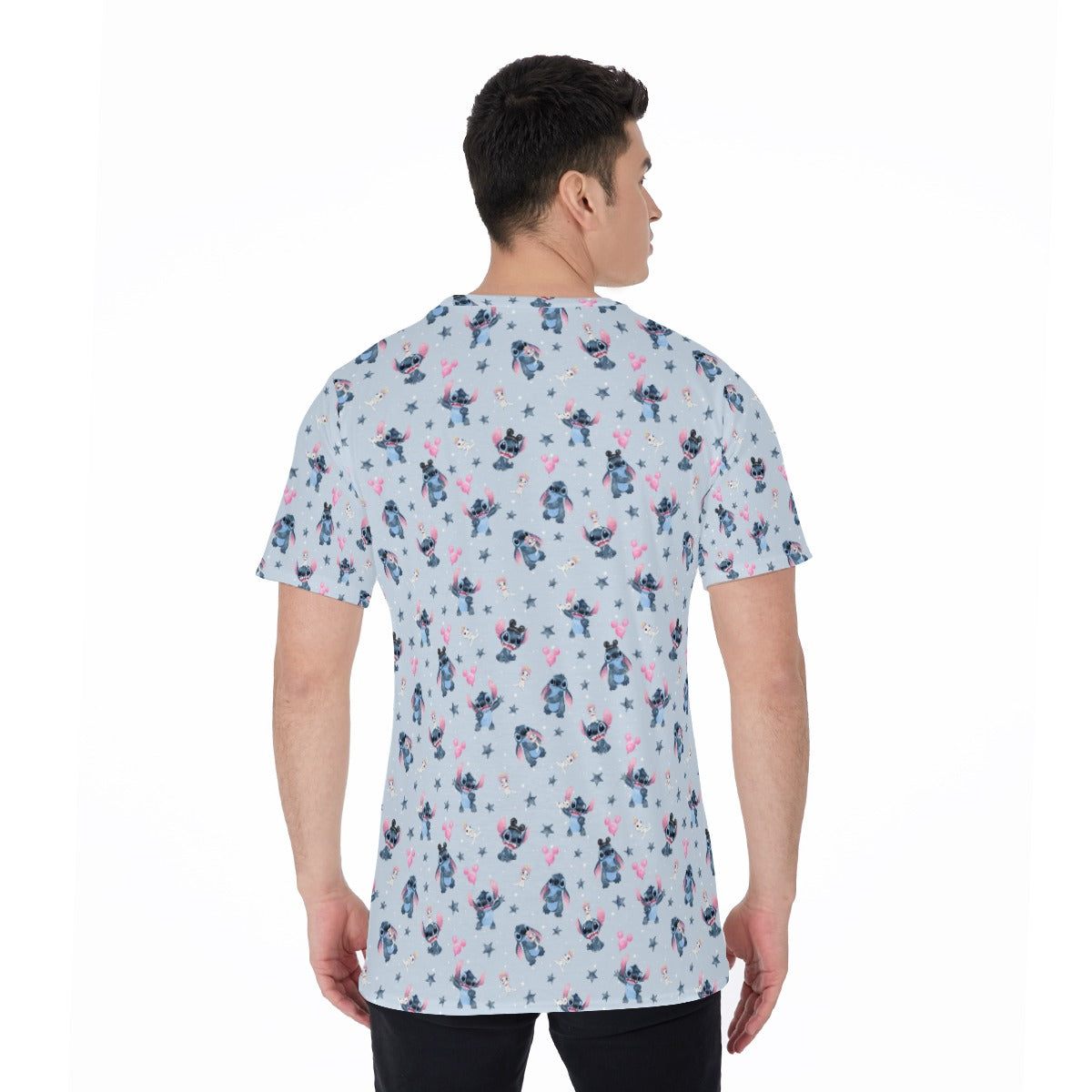 Happy Blue Alien - Men's Short Sleeve T-Shirt