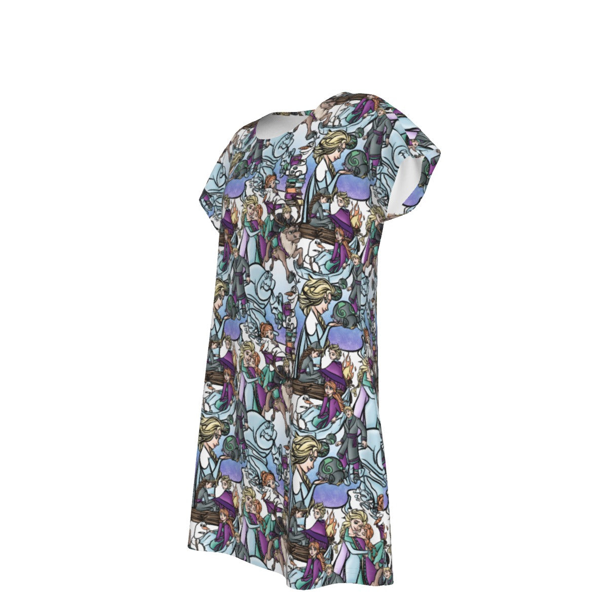 Enchanted Winter Journey - Women's T-Shirt Dress