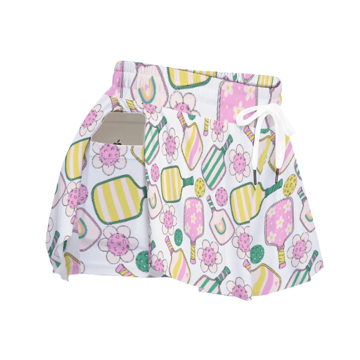 Pretty Pickleball Paddles - Women's Flowy Pocket Shorts