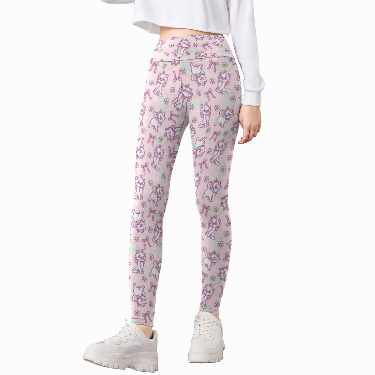 Rainbow Bow Kitty - Kid's Leggings