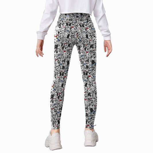 Sketchy Spotted Puppies - Kid's Leggings