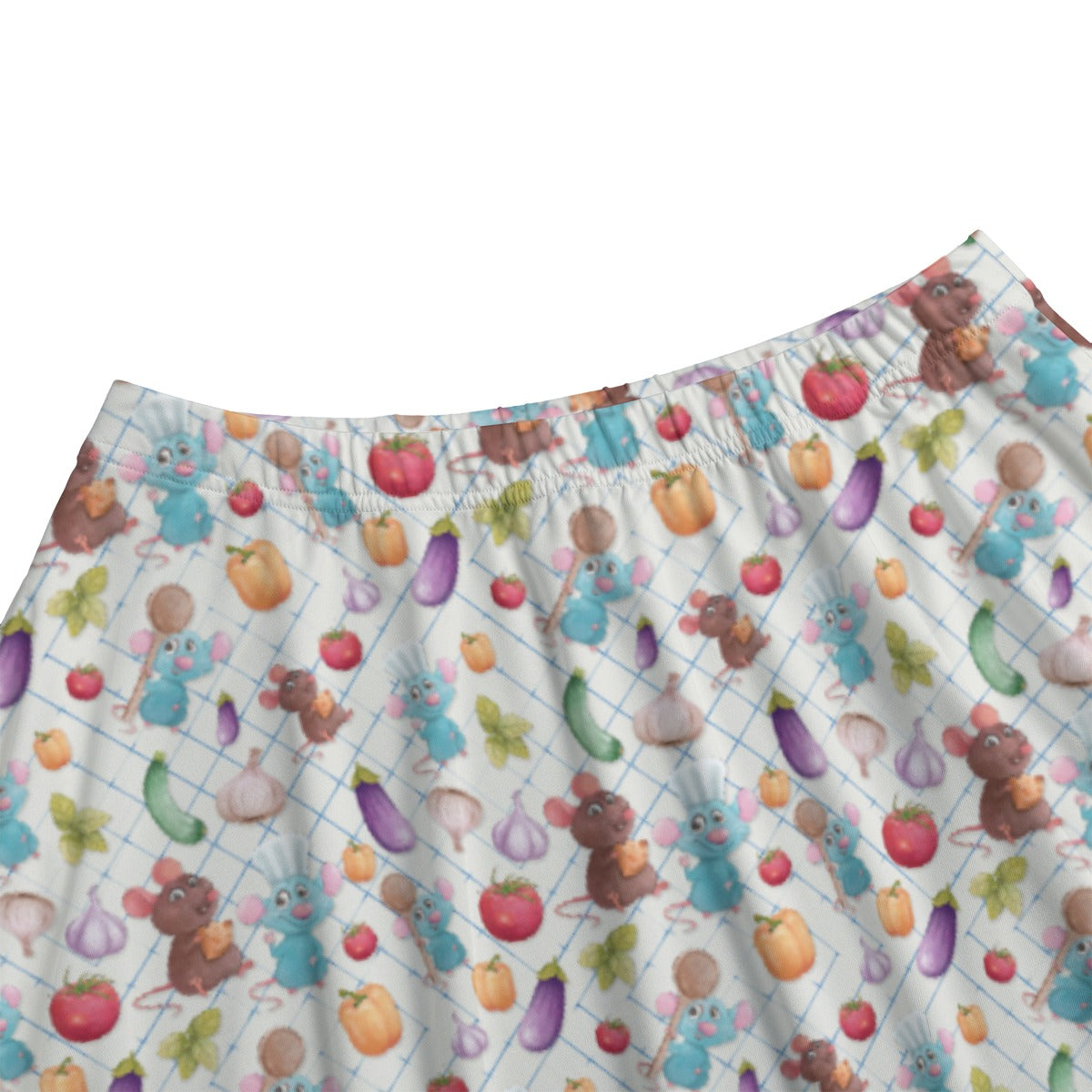 Ratatouille Veggies - Women’s Pocket Midi Skirt