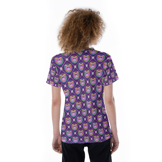 Geometric Figment - Women's Short Sleeve V-Neck T-Shirt