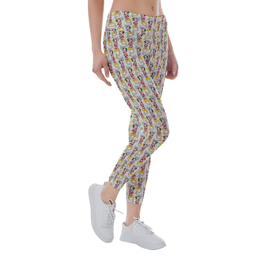 Santa Mouse Celebration - Women's Yoga Leggings
