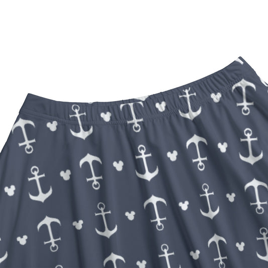 Anchors & Mouse Ears - Women’s Pocket Midi Skirt