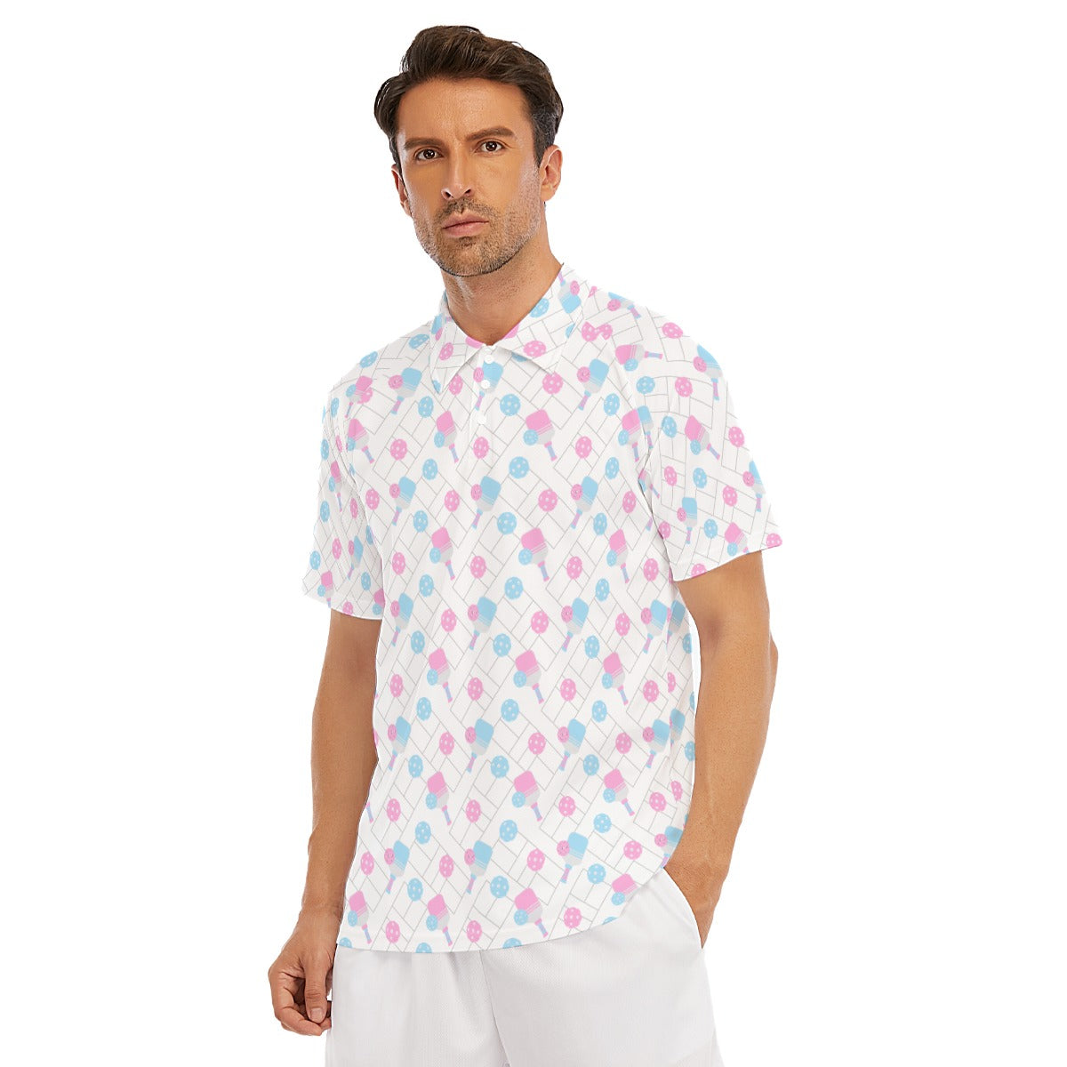Pickleball Court Spin - Men's Polo Shirt