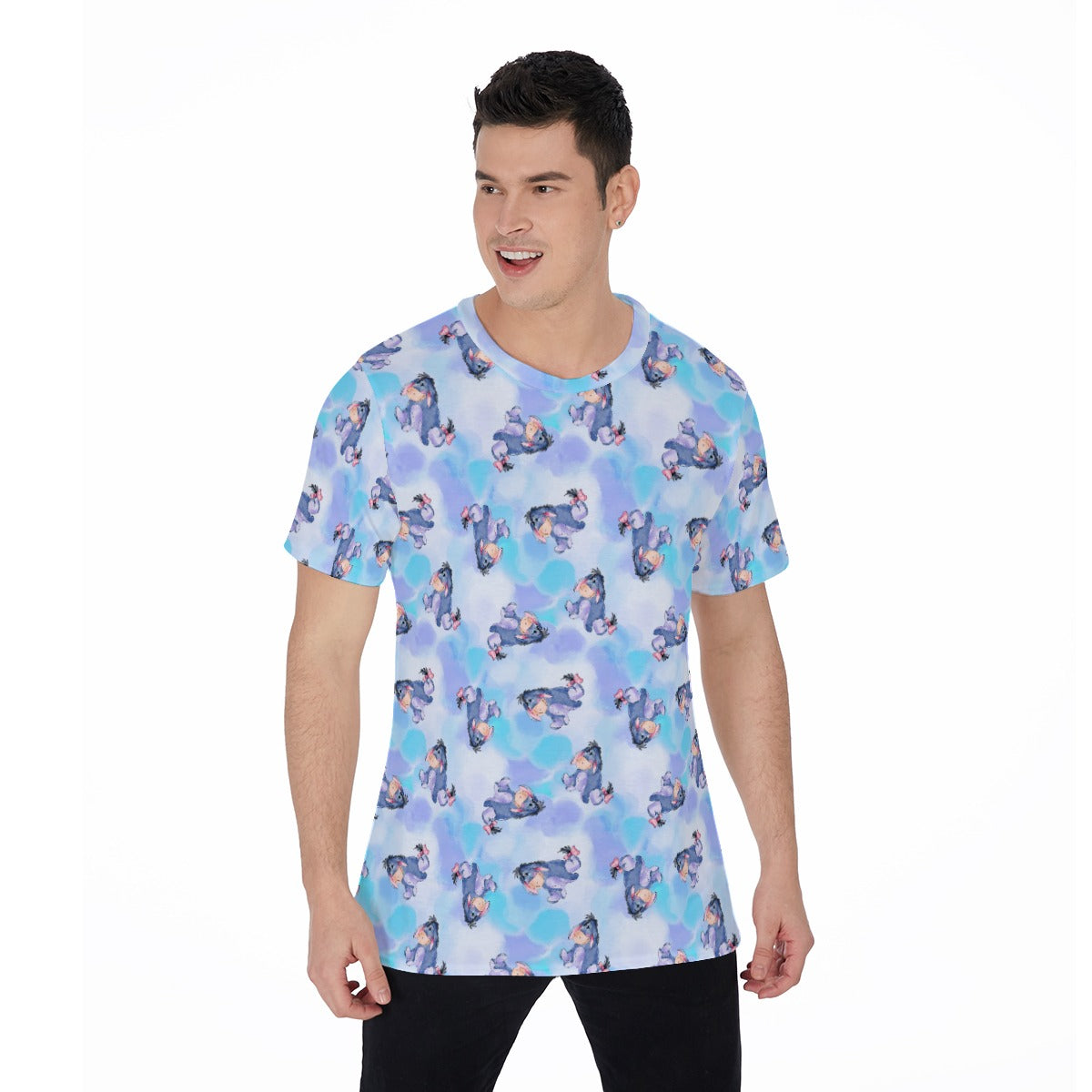 Watercolor Gentle Donkey - Men's Short Sleeve T-Shirt