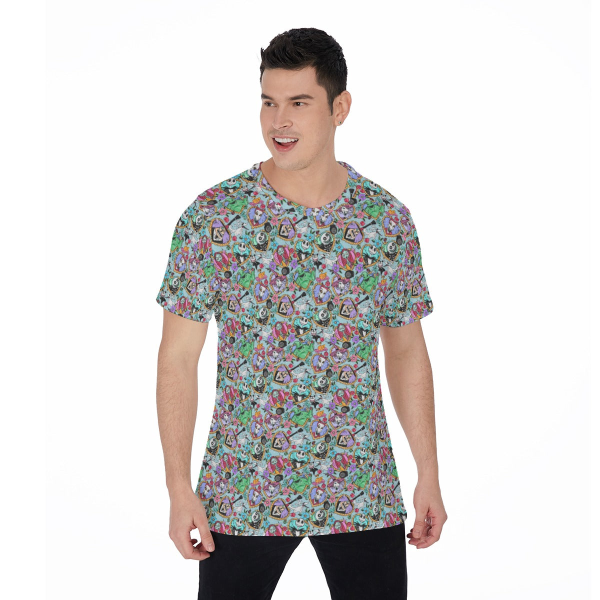 Tattoo Hearts Spooky Crew - Men's Short Sleeve T-Shirt