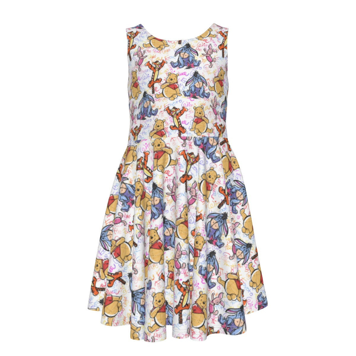 Beloved Forest Friends Sketch Autographs - Kid's Sleeveless Skater Dress