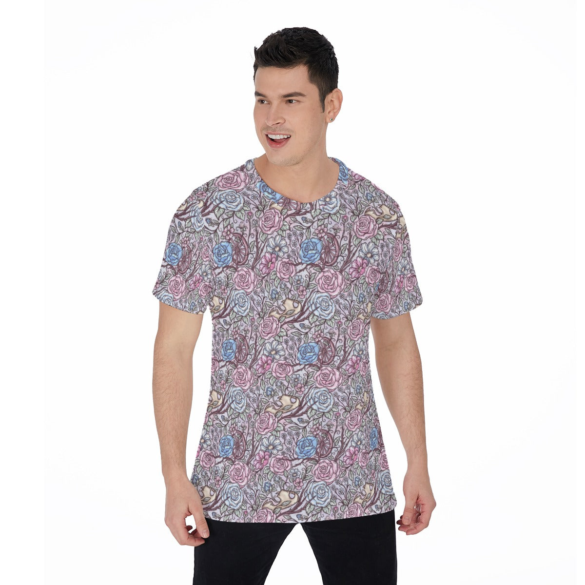 Fairytale Florals – Sleeping Enchantment - Men's Short Sleeve T-Shirt