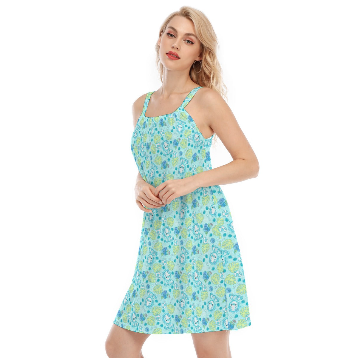 Fruitimals - Blueberry Dinosaurs - Women’s Adjustable Sundress
