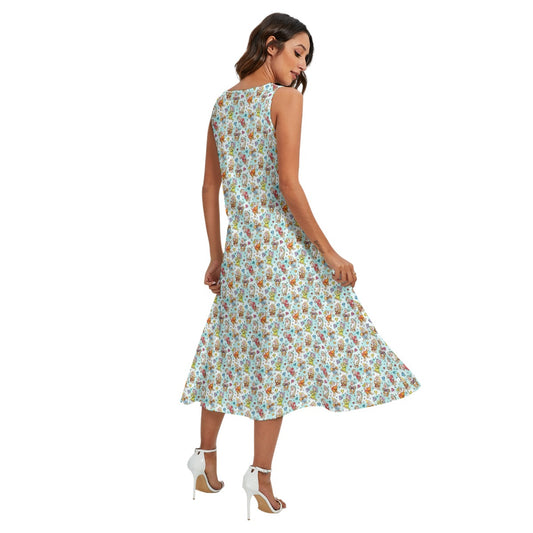 Seven Helpers Sketch - Women’s Diagonal Pocket Midi Dress