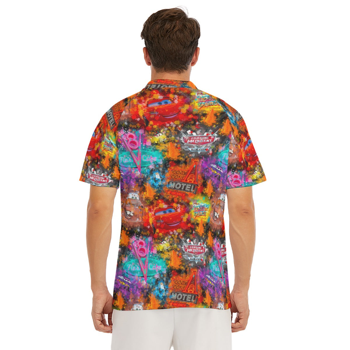 Watercolor Racing Adventure - Men's Polo Shirt