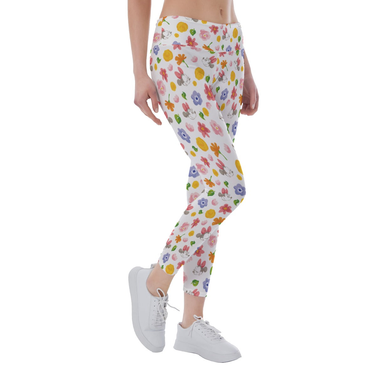 Floral Friends Springtimennie - Women's Yoga Leggings