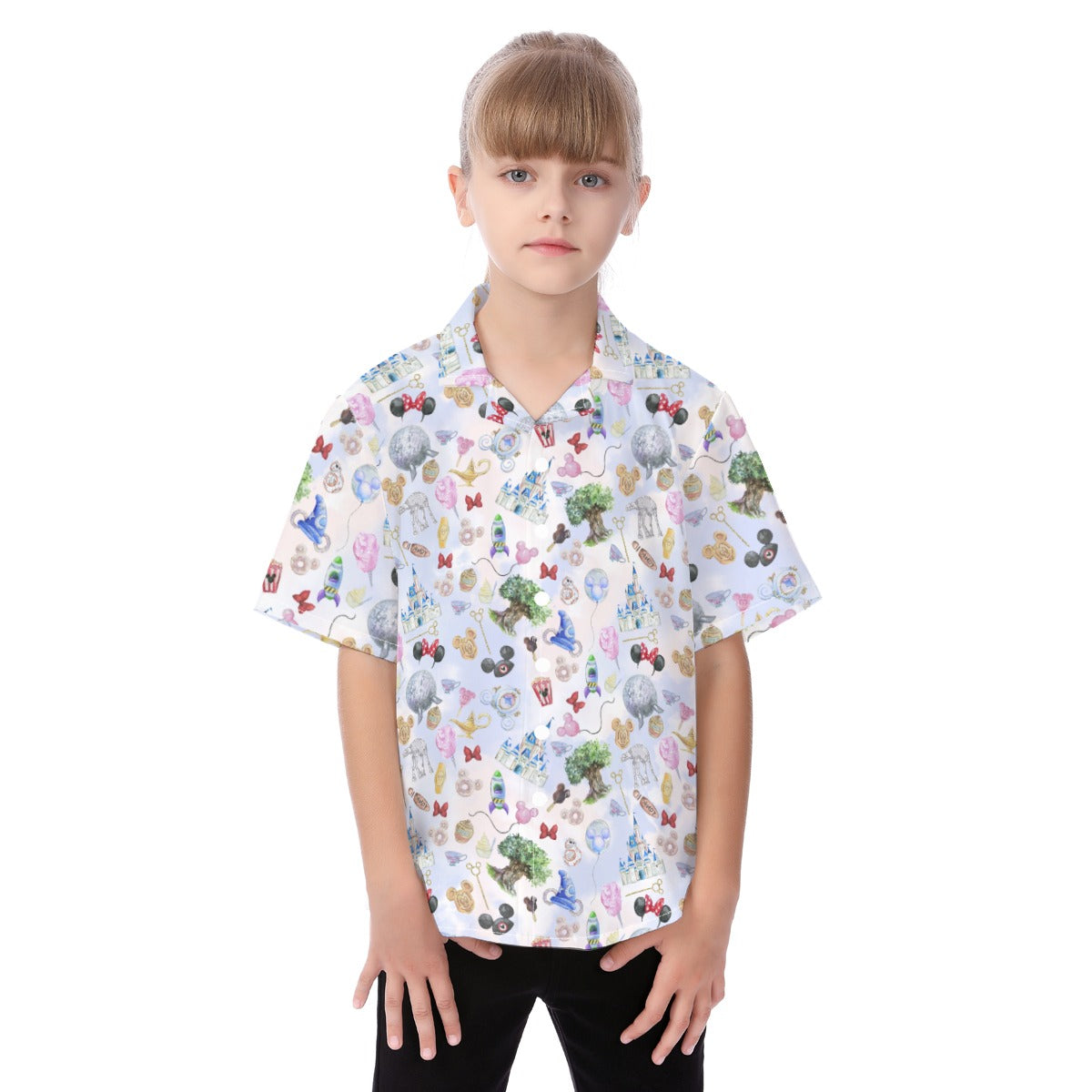WDW Park Hopper - Kid's Hawaiian Button Up Shirt