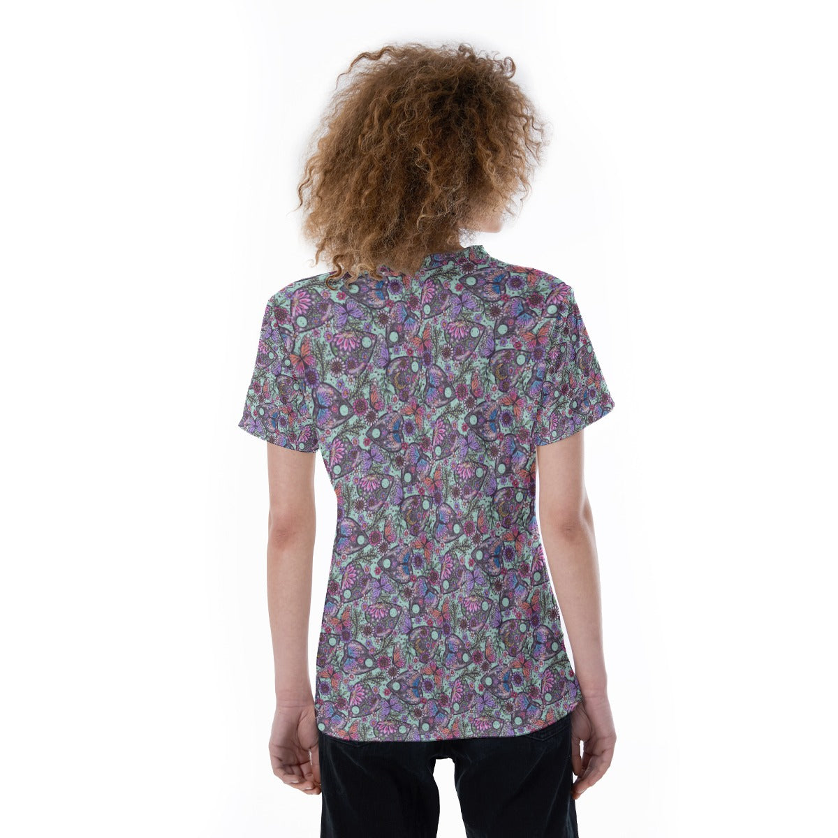 Butterfly Planchettes - Women's Short Sleeve V-Neck T-Shirt