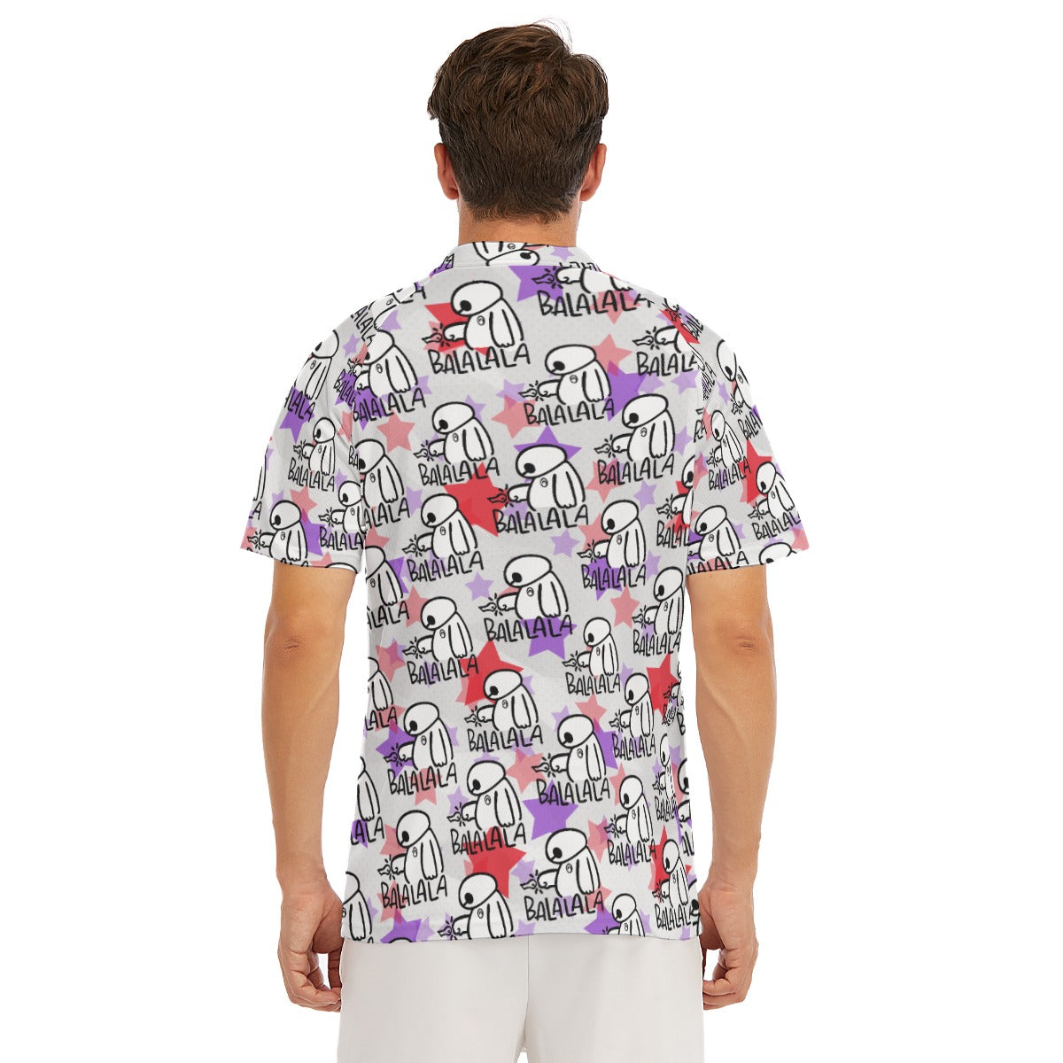White Robot Balala - Men's Polo Shirt