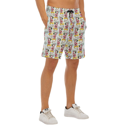 Santa Mouse Celebration - Men’s Pocket Beach Shorts