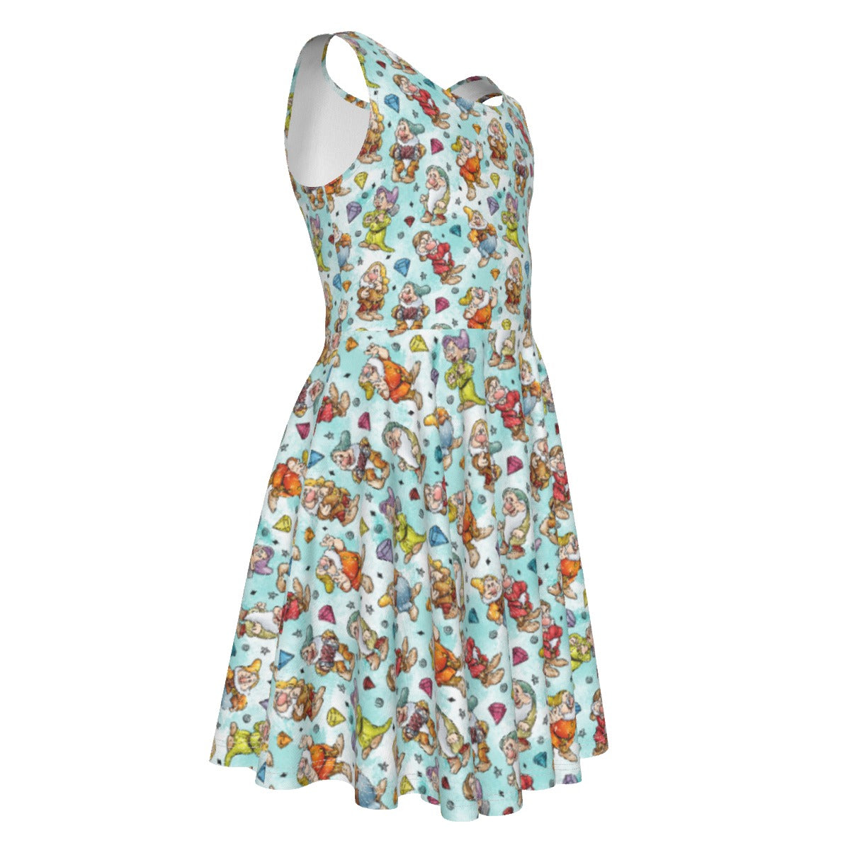 Seven Helpers Sketch - Kid's Sleeveless Skater Dress