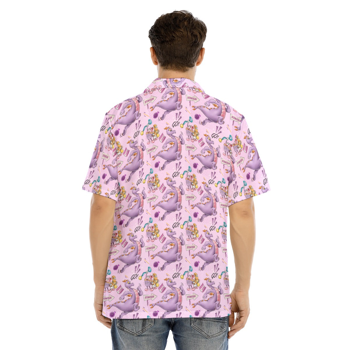 Figment Race Day Dash - Men's Hawaiian Button Up Shirt