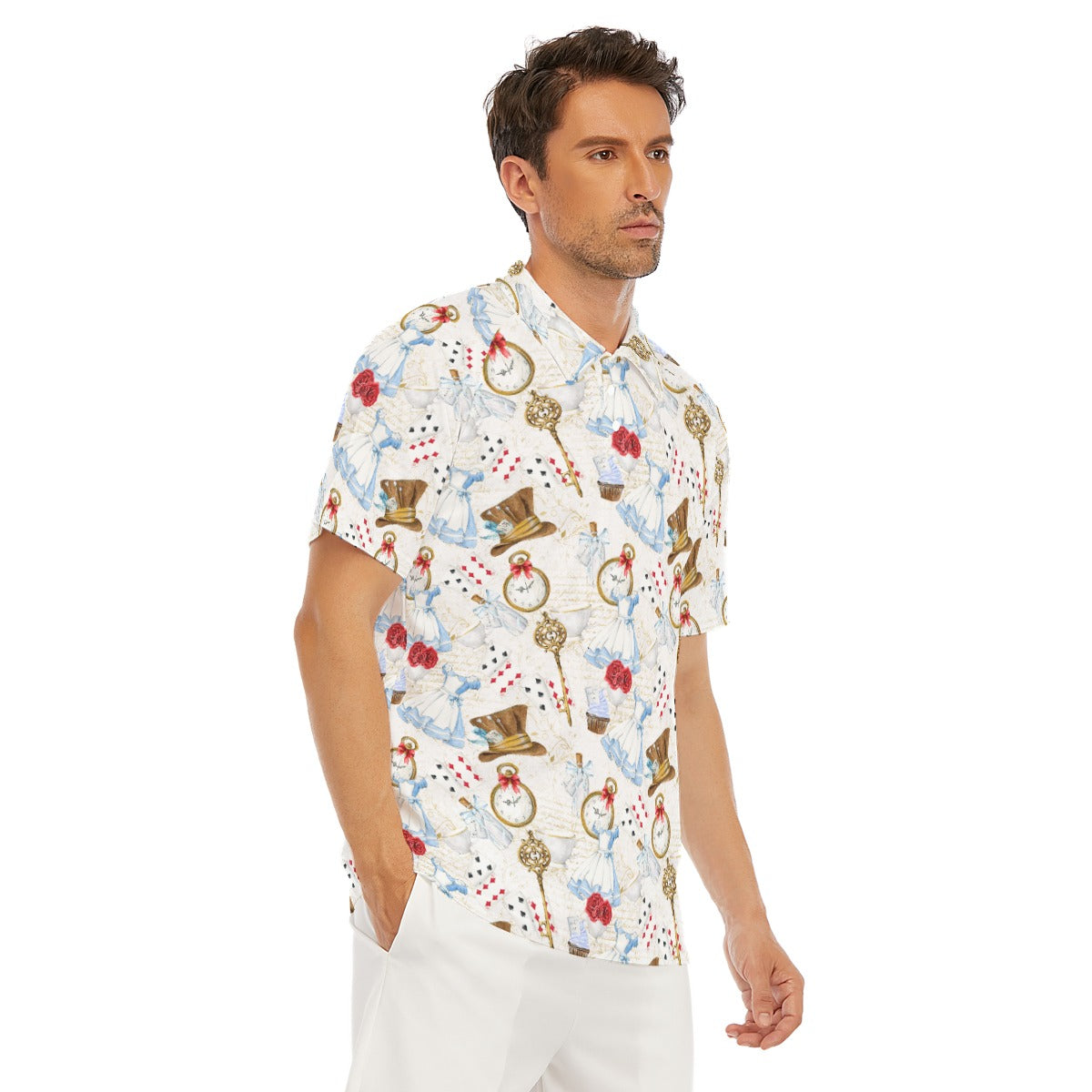 Curious Wonderland Icons - Men's Polo Shirt