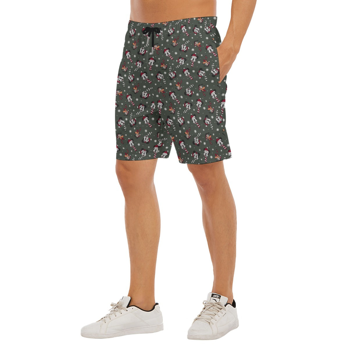 Vintage Holiday Friends - Men’s Pocket Beach Shorts