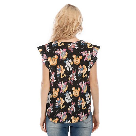 Mouse Friends Halloween Costumes - Women’s Flutter Sleeve Top