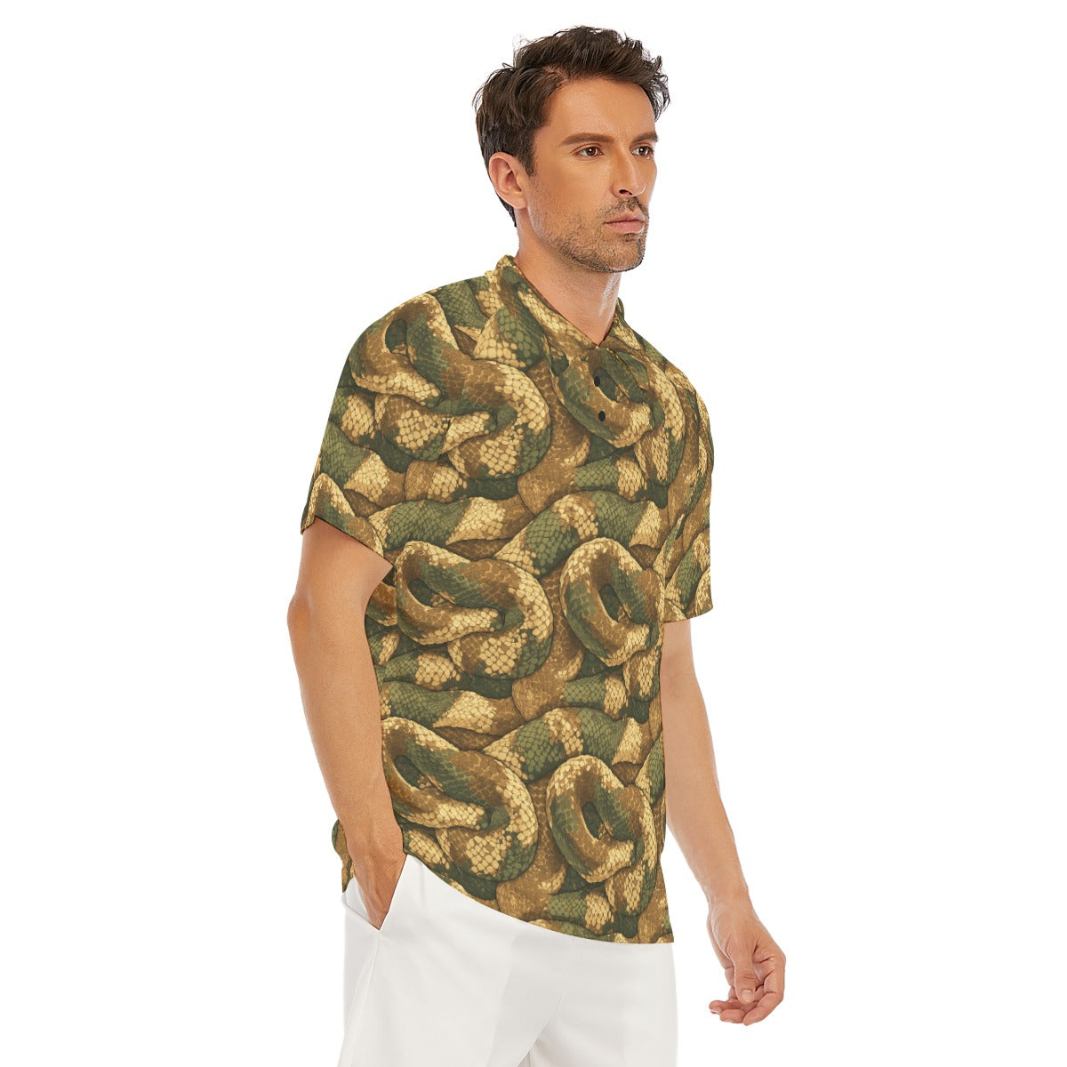 Animal Print - Snake - Men's Polo Shirt