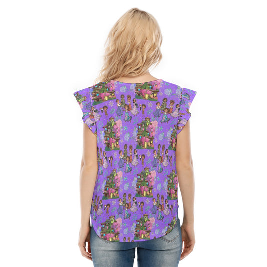 Whimsical Family Magic - Women’s Flutter Sleeve Top