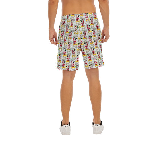 Santa Mouse Celebration - Men’s Pocket Beach Shorts