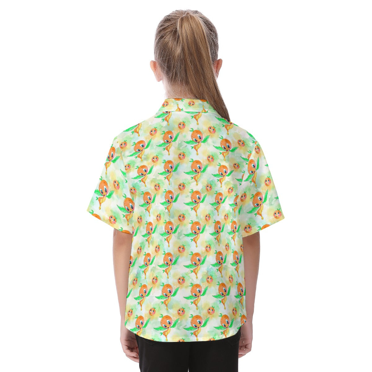 Sunny Citrus Thoughts - Kid's Hawaiian Button Up Shirt