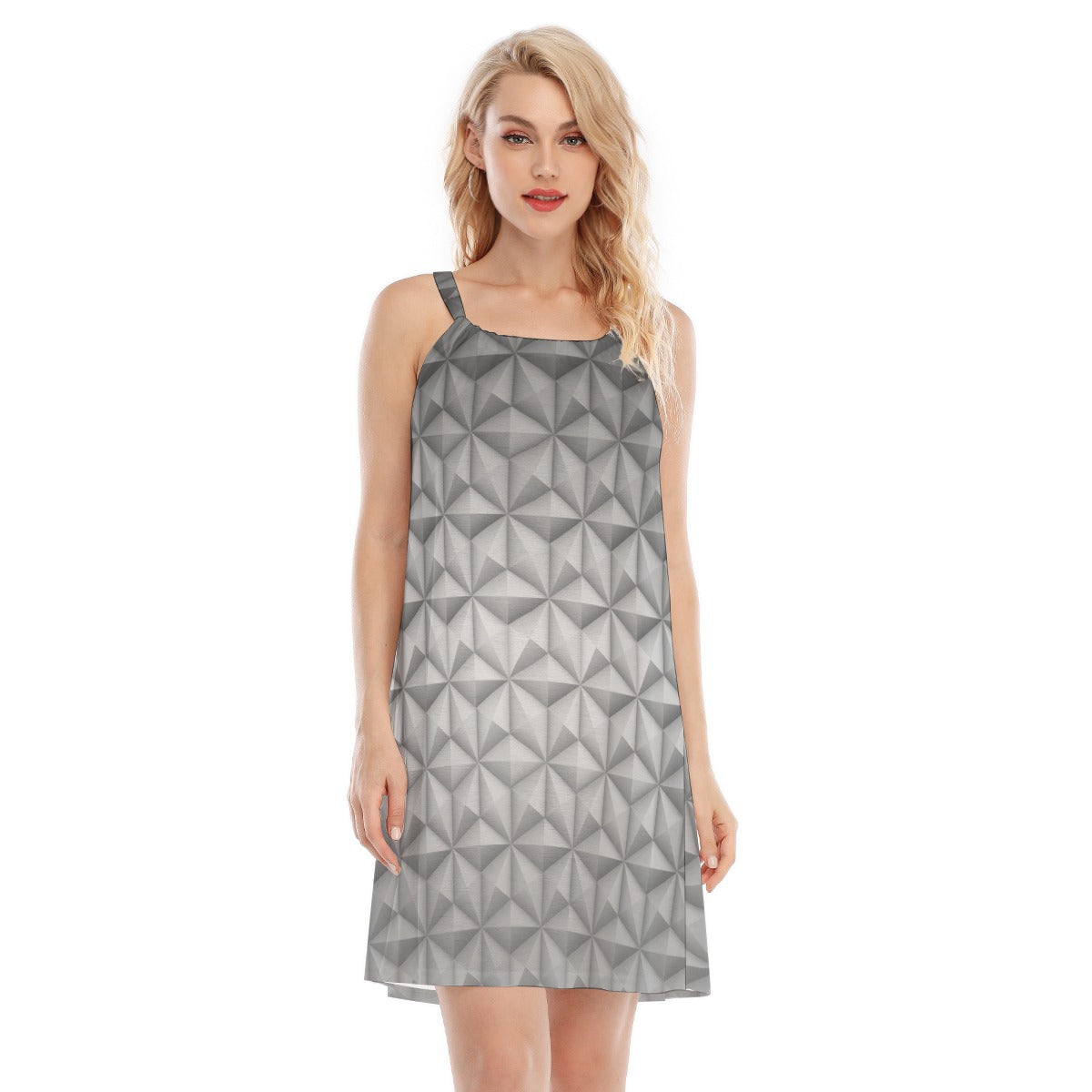 Geometric Silver Sphere - Women’s Adjustable Sundress