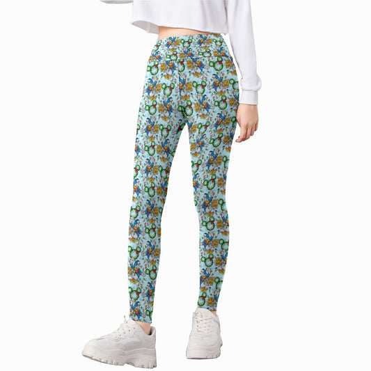 Duck’s Holiday Lights Tangle - Kid's Leggings