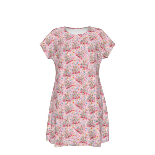 25th Birthday Cake Castle - Women's T-Shirt Dress