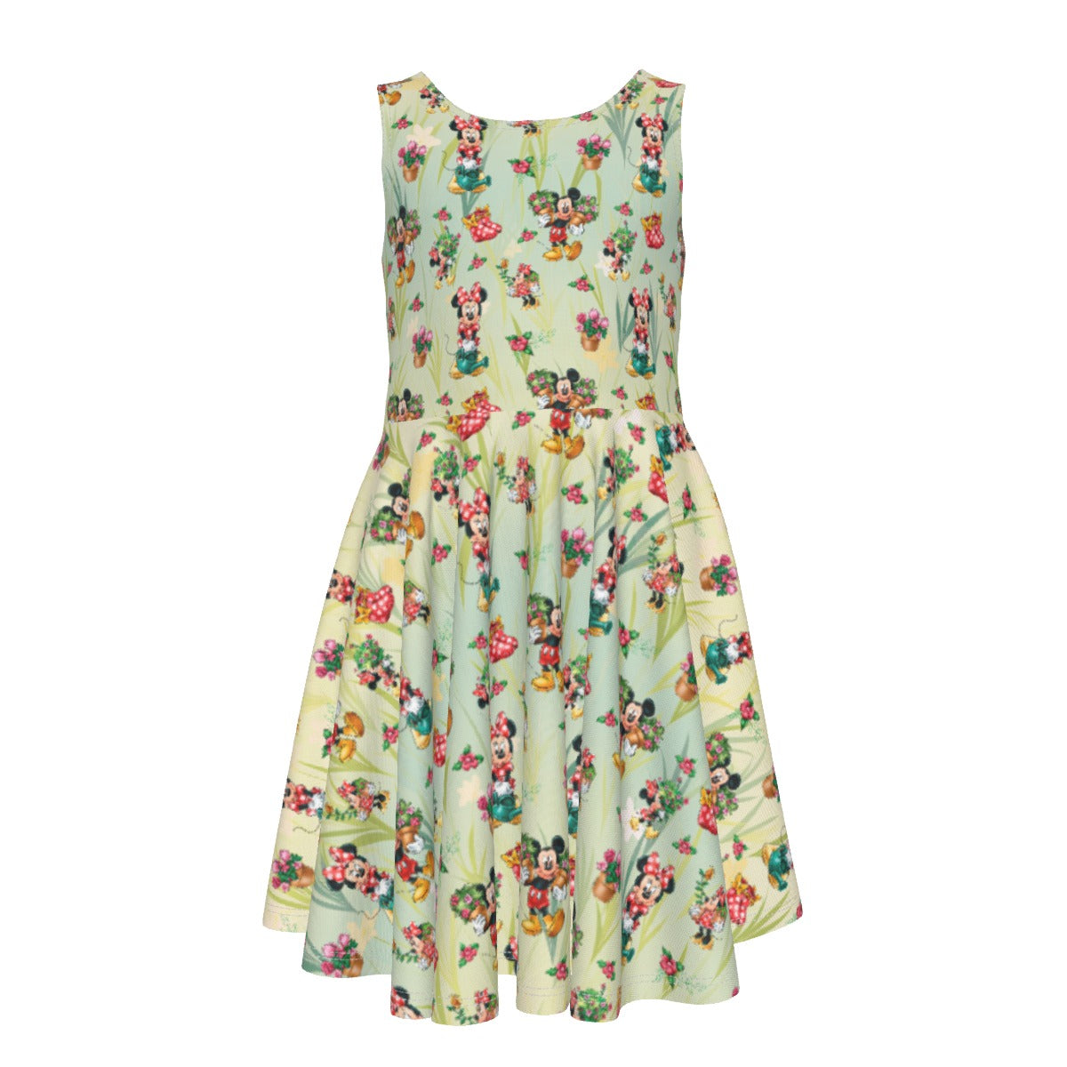 Garden Mouse Helpers at Work - Kid's Sleeveless Skater Dress