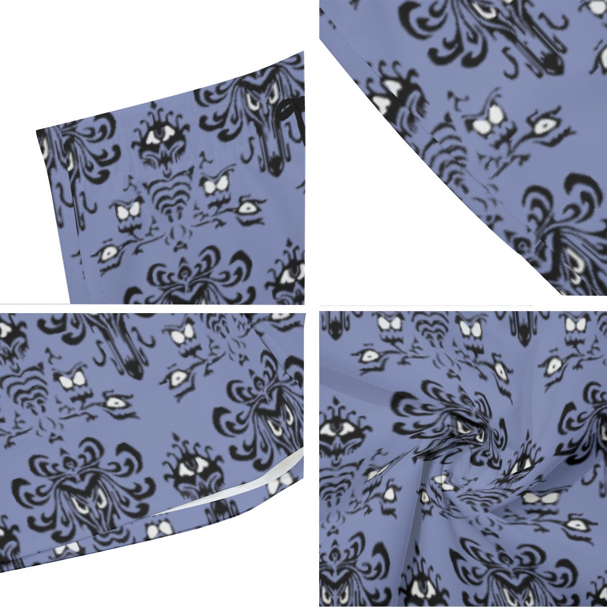 Spooky Mansion Wallpaper- Men’s Pocket Beach Shorts