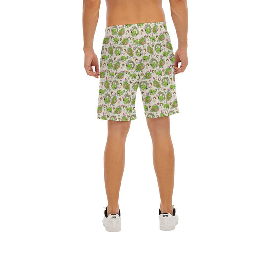 Colorful Chameleon Splash - Men’s Pocket Beach Shorts