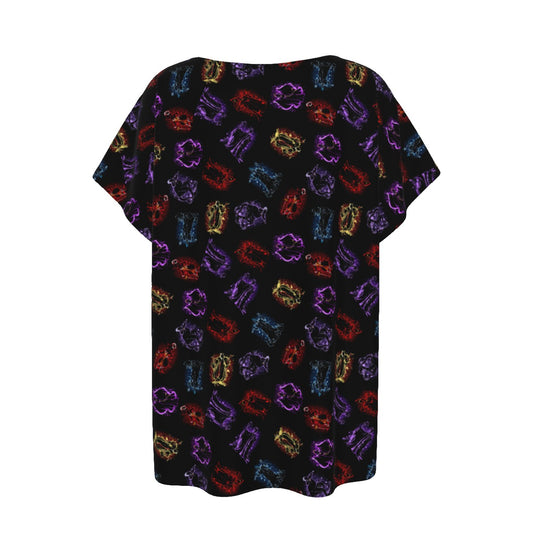 Villain Silhouettes Sparkle - Women’s Relaxed Fit Scoop Tee